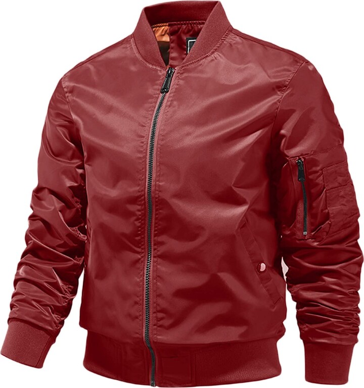 Joyjay Clothing Men's Warm Bomber Jacket ShopStyle Outerwear