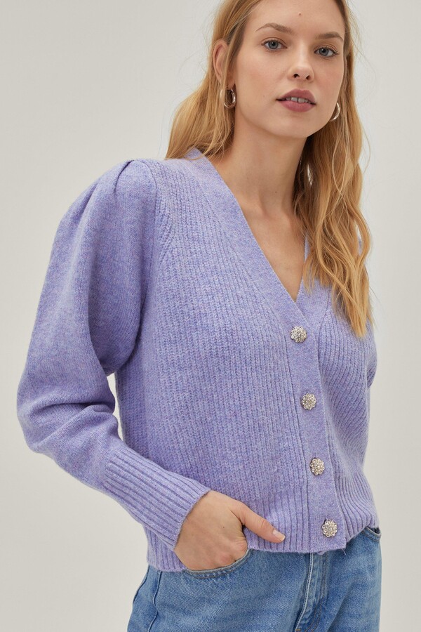 Jewel Button Cardigan | Shop The Largest Collection | ShopStyle