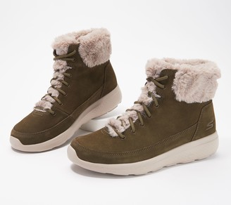 skechers boots womens green