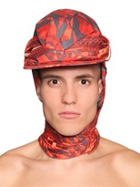 Thumbnail for your product : Kokon To Zai Gate Print Cotton Canvas Wrap Scarf Hat