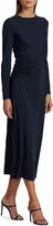 Thumbnail for your product : Halston Norah Silky Jersey Midi Dress