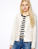 Thumbnail for your product : MANGO Short Tailored Collarless Jacket