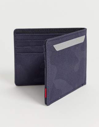 Herschel Roy RFID card wallet in tonal camo print