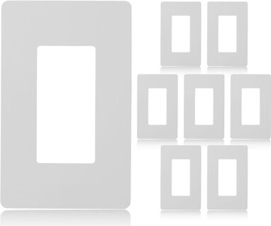 Faith 1-Gang Decorator Screwless Duplex Outlet Wall Plate