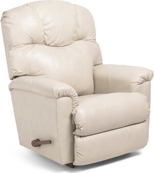 TJMAXX 36X42 Leather Lancer Rocking Recliner, Polyester/Leather/Rayon