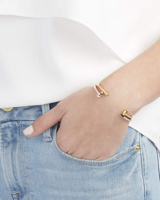 Giles & Brother Rose Polished Skinny Railroad Cuff