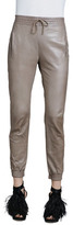 Thumbnail for your product : Alexis Cober Leather Track Pants