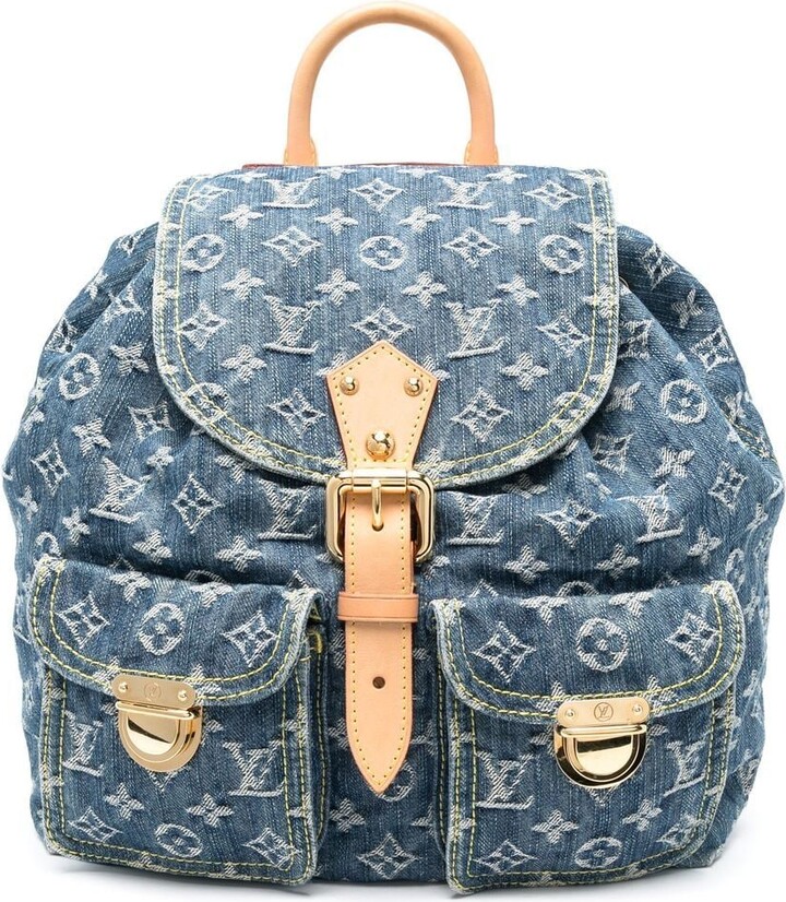 Louis+Vuitton+Sac+a+Dos+Backpack+PM+Blue+Denim for sale online