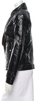 Thumbnail for your product : Dolce & Gabbana Coated Leather-Trimmed Jacket w/ Tags