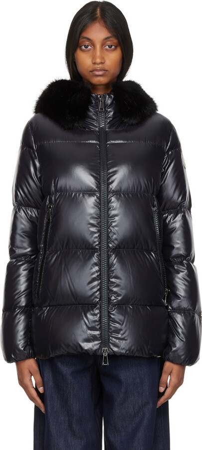 moncler down coat with fur hood