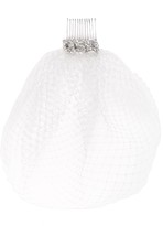 Thumbnail for your product : Nicole Miller Embellished Cage Veil