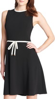 Thumbnail for your product : Tommy Hilfiger Sleeveless Waist Tie Fit & Flare Dress