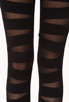 Thumbnail for your product : Forever 21 Mesh Cutout Leggings