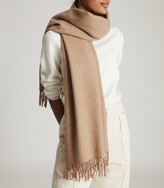 Thumbnail for your product : Reiss JEN WOOL CASHMERE BLEND OVERSIZED SCARF Neutral