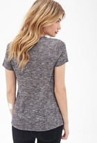 Thumbnail for your product : Forever 21 Contemporary Heathered Knit V-Neck Tee