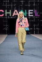 CHANEL PULLOVER Embroidered Cashmere Pink, Beige & Multicolor