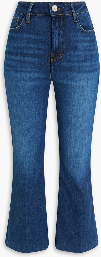 Frame Le Crop Mini Boot cropped high-rise bootcut jeans