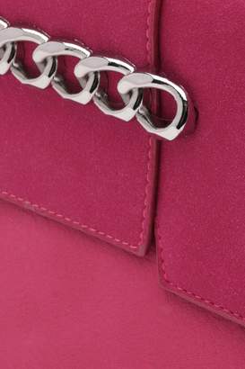 boohoo Chain And Suedette Clutch Bag
