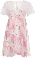 Thumbnail for your product : Giamba Floral Lace Babydoll Dress