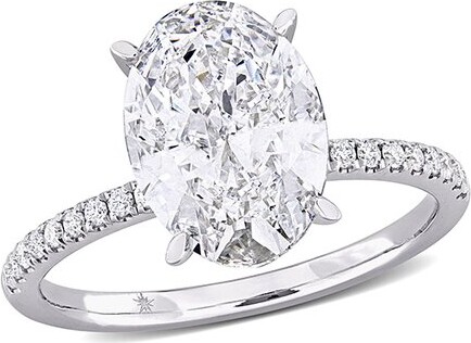 Lab Grown Diamonds Created Forever 14K 3.16 Ct. Tw. Lab-Grown Diamond Center Design Ring