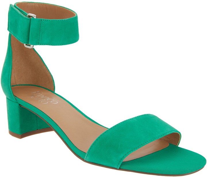kelly green sandals