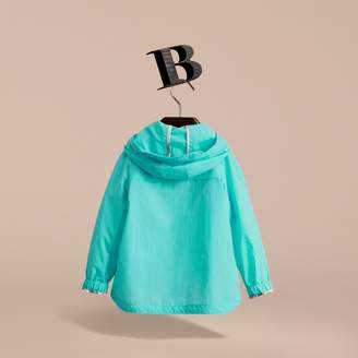 Burberry Showerproof Hooded Technical Jacket , Size: 10Y, Blue