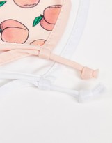 Thumbnail for your product : Skinnydip 2 pack face covering with adjustable straps in plain white and peachy print