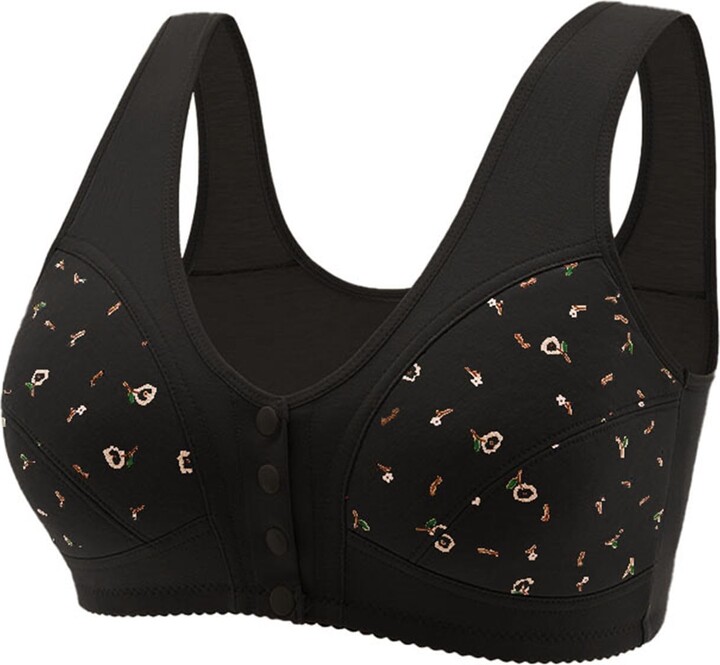 HOOUDO Front Fastening Bras for Women UK Push Up Non Wired