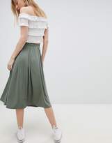 Thumbnail for your product : ASOS Design DESIGN midi skirt with box pleats