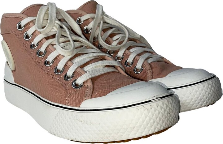 Stella McCartney Women's Coated/Waterproof Canvas High-Top Sneaker, Size EU | 38 (Authentic Pre-Loved)