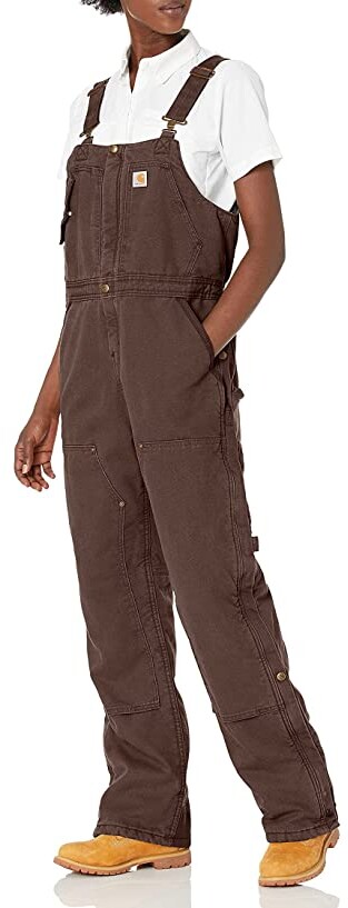 Carhartt Women's Weathered Duck Wildwood Bib Overalls (Regular and Plus  Sizes) - ShopStyle Pants