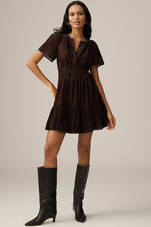 The Somerset Collection by Anthropologie The Somerset Velvet Mini Dress