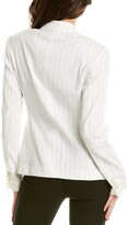 Thumbnail for your product : Theory Double-Breasted Linen-Blend Blazer