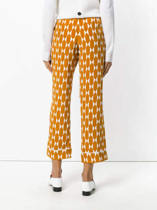 Tory Burch printed cropped trousers