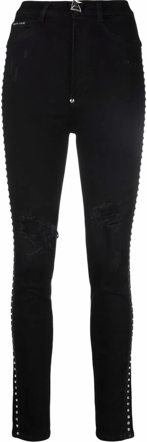 Crystal-Embellished Jeggings