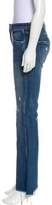 Thumbnail for your product : Amo Distressed Mid-Rise Wide-Leg Jeans
