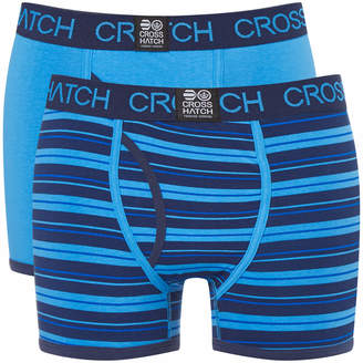 Crosshatch Men's 2 Pack Deckster Boxer Shorts