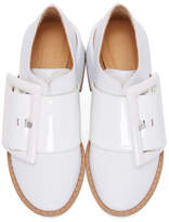 Thumbnail for your product : MM6 Maison Martin Margiela White Oversized Buckle Oxfords