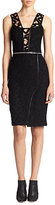 Thumbnail for your product : Yigal Azrouel Convertible Leather-Trim Mesh Dress