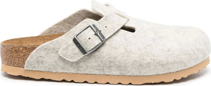 birkenstock boston wool felt clogs