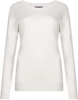 Thumbnail for your product : Marks and Spencer Long Sleeve Ribbed Jumper with Silk