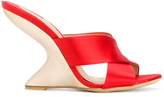 Thumbnail for your product : Ferragamo sculpted heel mules