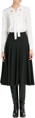 Vionnet Flared Cotton Skirt