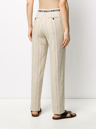 Zadig & Voltaire Straight Fit Striped Trousers