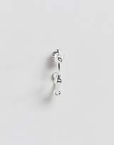 Thumbnail for your product : ASOS Sterling Silver Stud Station Hoop Earrings