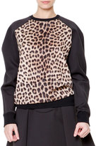 Thumbnail for your product : Just Cavalli Leopard-Print Raglan Sweatshirt