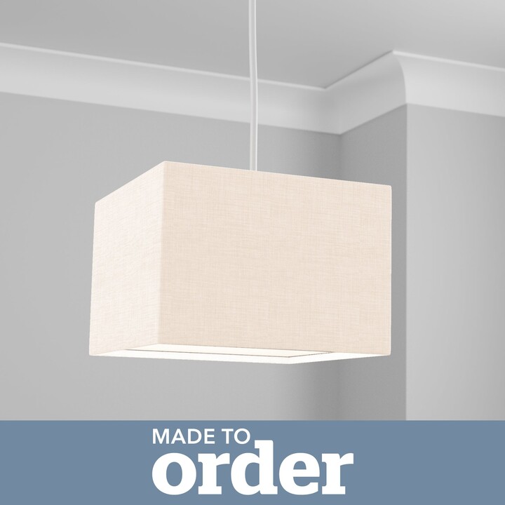 Dunelm Made to Order 30cm Square Lamp Shade Brown ShopStyle