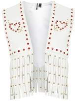 Thumbnail for your product : Topshop Sacred Heart Festival Leather Waistcoat