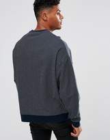 Thumbnail for your product : ASOS Oversized Sweatshirt With Navy Stripe