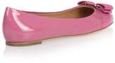 Thumbnail for your product : Ferragamo Varina patent pink ballerina